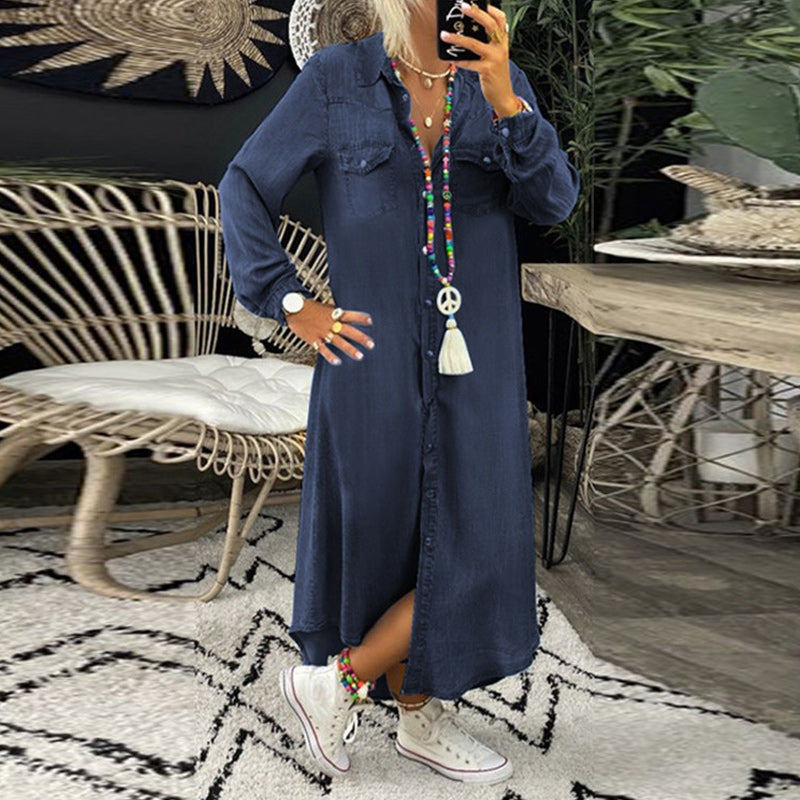 Robe en Denim Douillette
