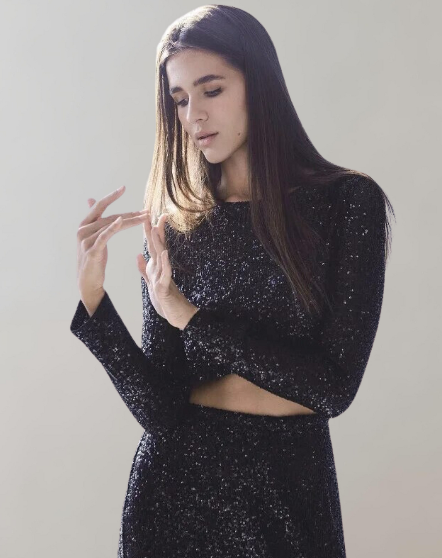 Robe courte à sequins scintillants pour femmes