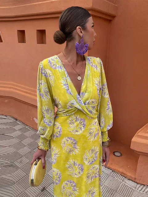 Erin - Robe Midi Élégante