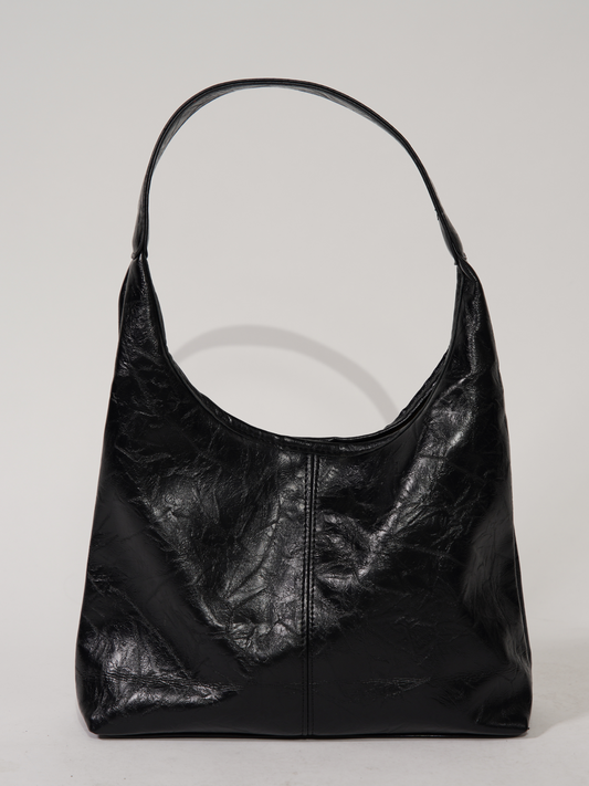 Sac fourre-tout en cuir vieilli au design vintage