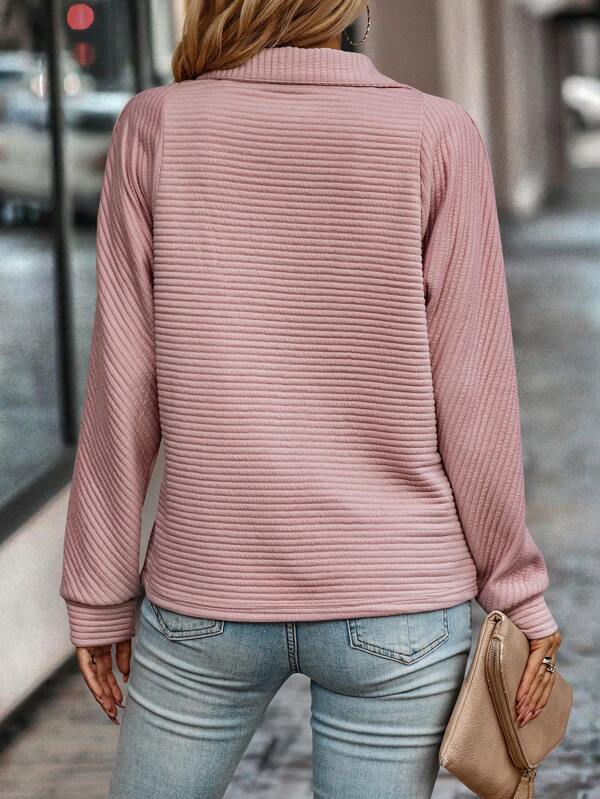 Uni-Colored V-Neck Sweater