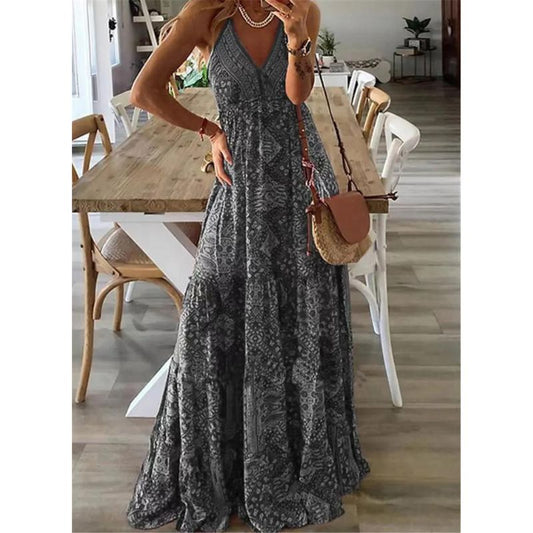 Robe Maxi Fleurie d'Été - Collection Aiah