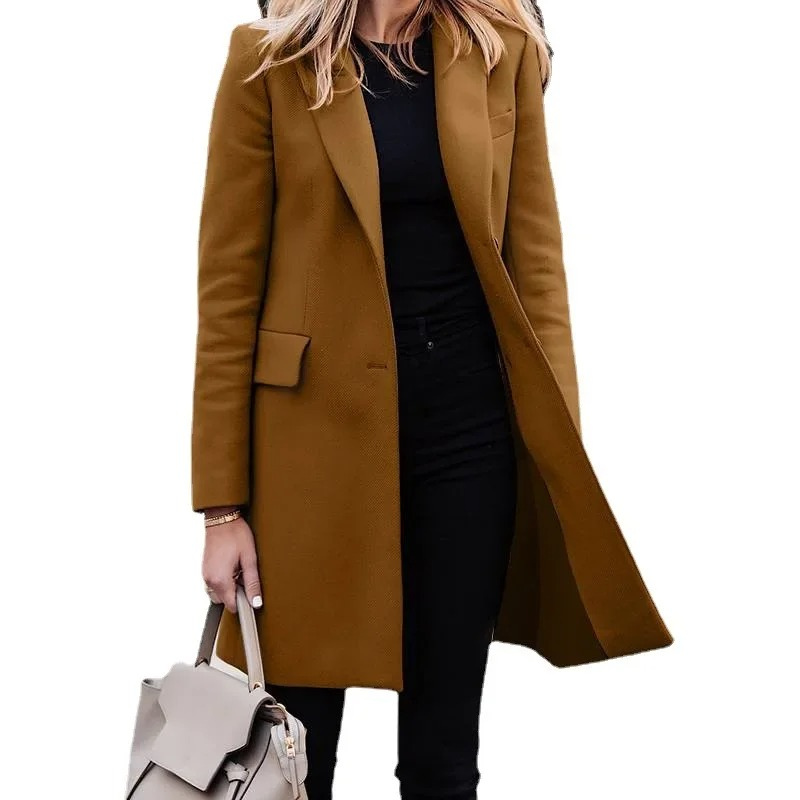 Trench Chic pour Femmes avec Détail Nœud à la Mode