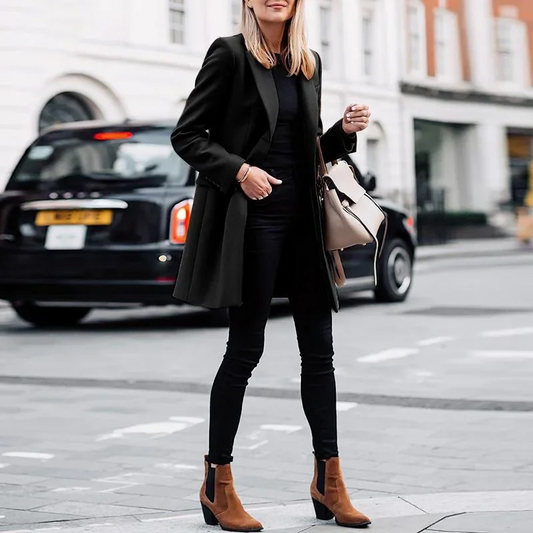 Trench Chic pour Femmes avec Détail Nœud à la Mode