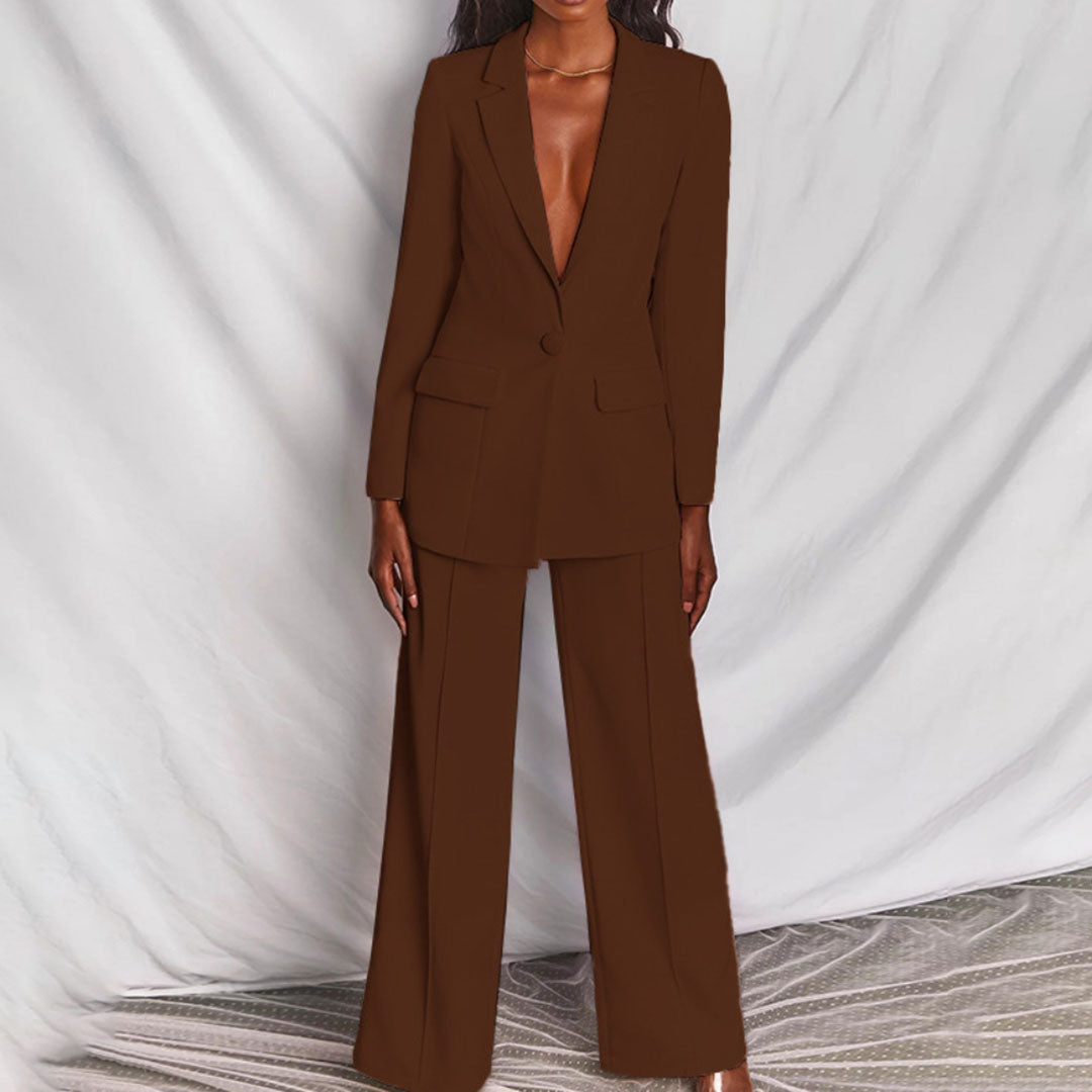 Hayley - Ensemble Élégant Blazer et Pantalon pour Femmes