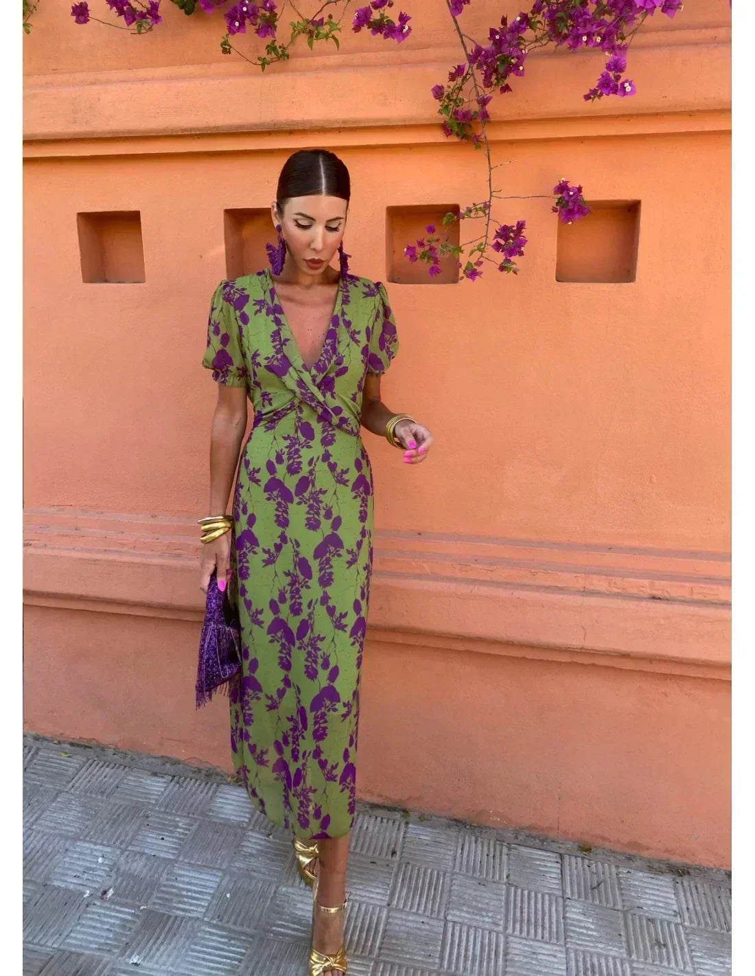 Erin - Robe Midi Élégante