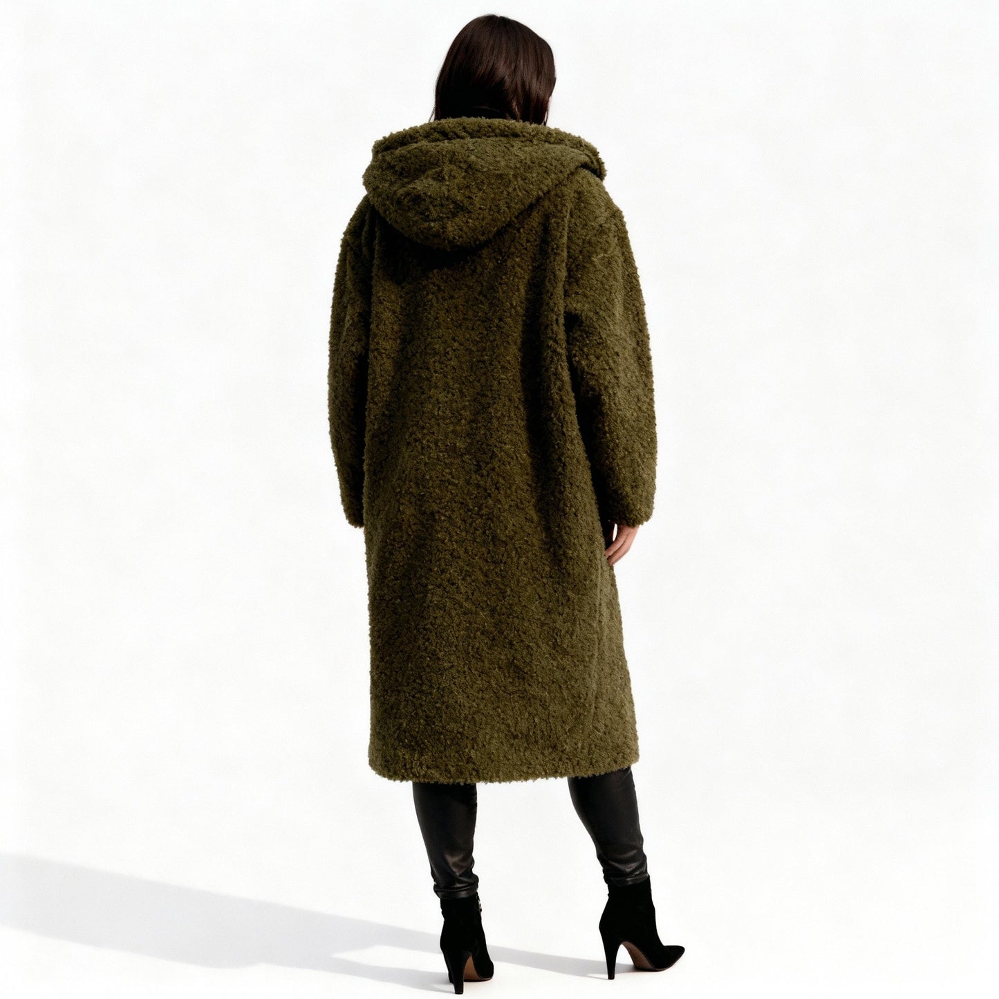 Élégant Manteau Long en Fleece Doux pour Femmes