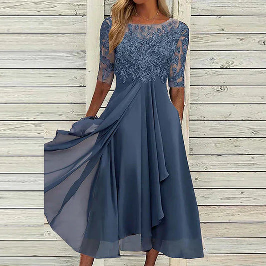 Robe de Soirée Bleu Marine - Collection Helma