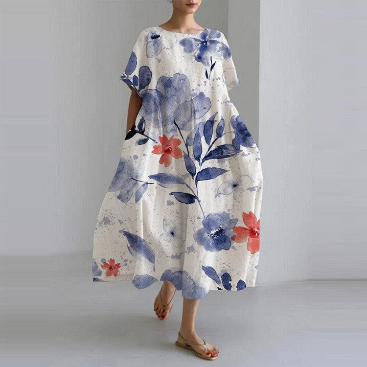 Robe Florale aux Couleurs Vives