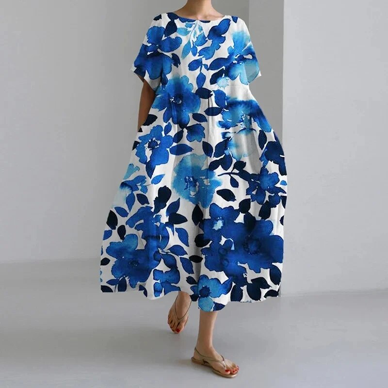 Robe florale bohème chic