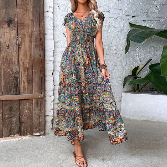 Maxi Robe Bohème au Style Vintage