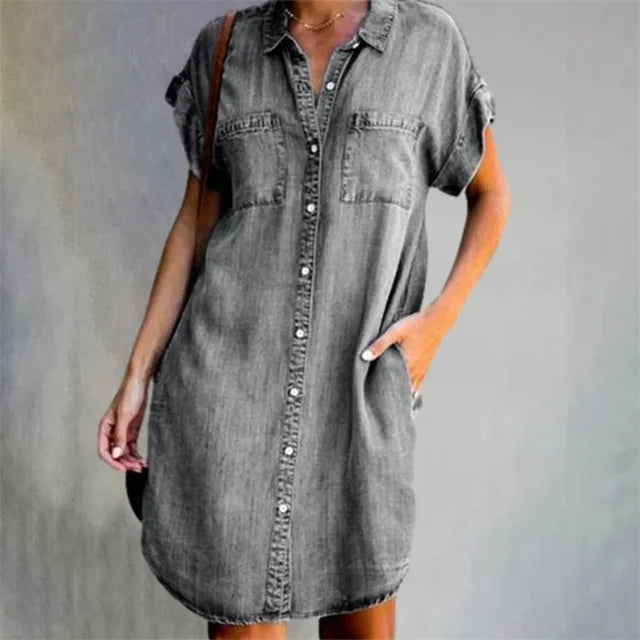 Robe en Denim 'Dagen' - Collection Brise d'Été