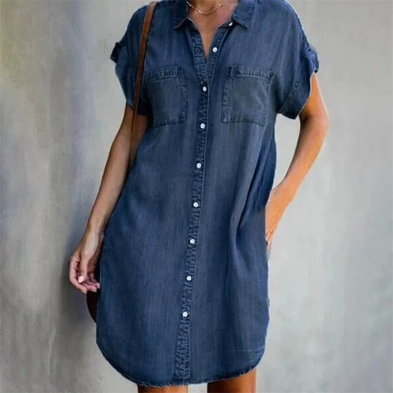 Robe en Denim 'Dagen' - Collection Brise d'Été