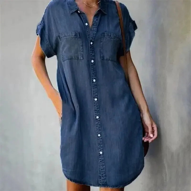 Robe en Denim 'Dagen' - Collection Brise d'Été