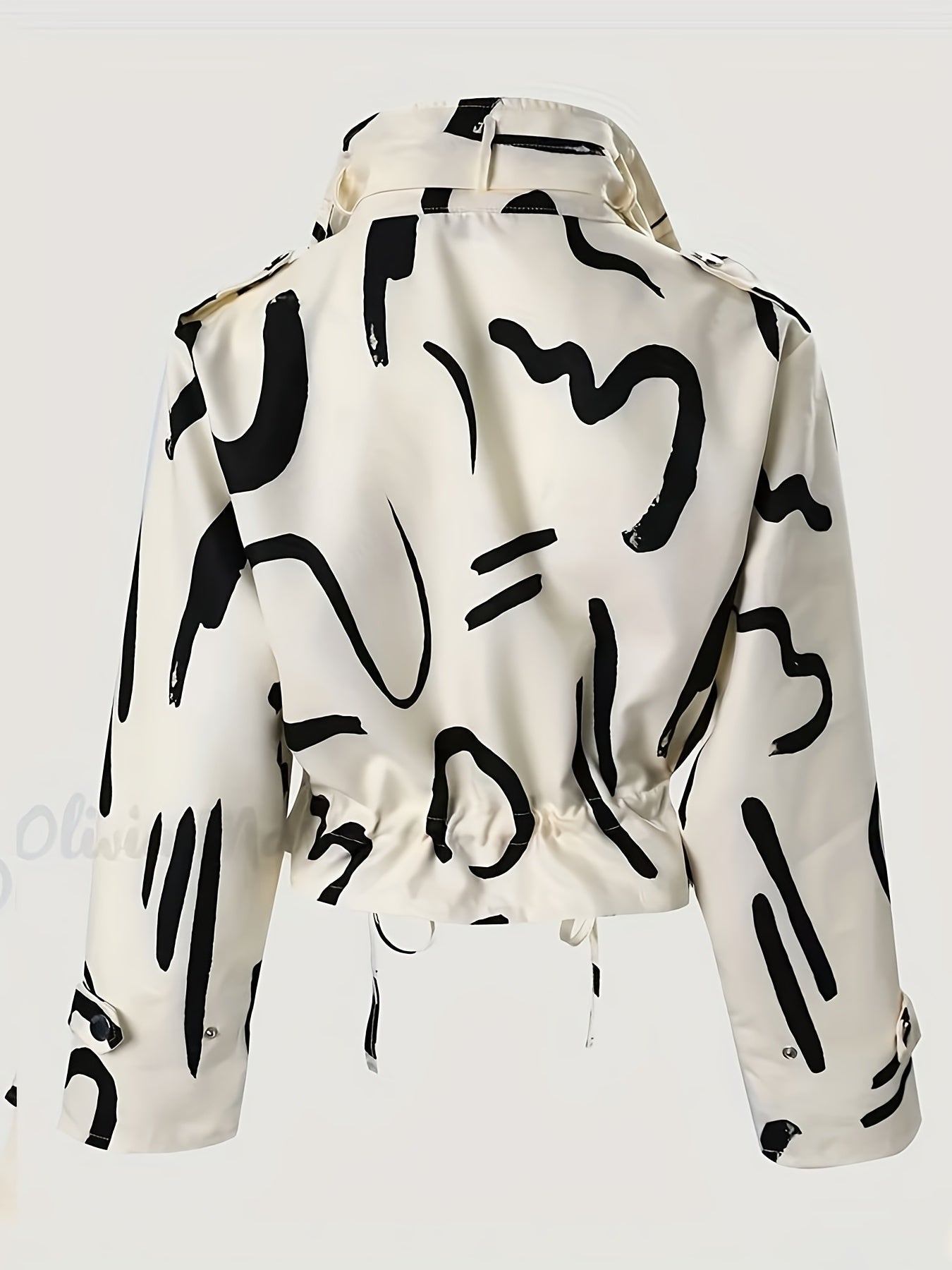 Veste Femme Élégante avec Col Montant