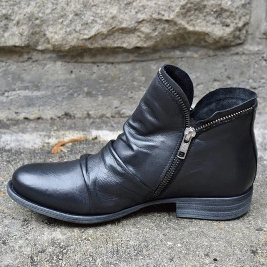 Bottes à fermeture éclair pour femmes