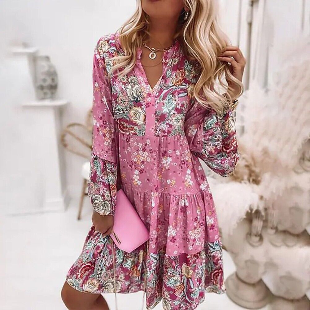 Bries – Robe Midi Bohème à Motif Floral