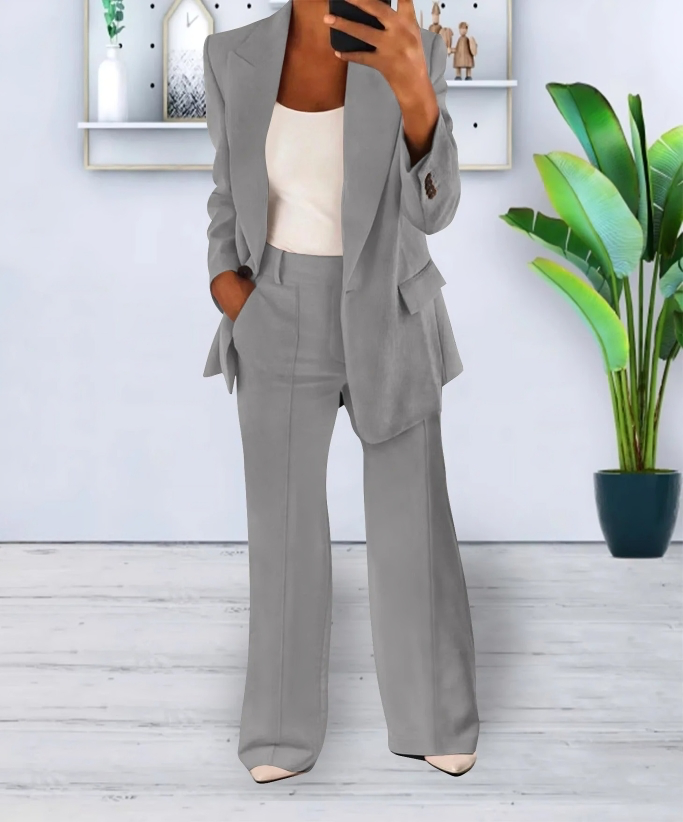 Ensemble Blazer et Pantalon Ample